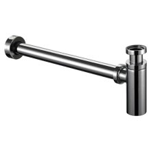 Burlington Flat Bottom Basin Bottle Trap - Chrome (W13)