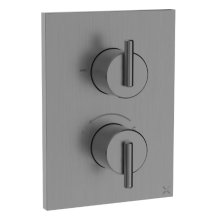 Crosswater Crossbox 3ONE6 Single Outlet Trimset - Stainless Slate (TLCB1000LBPST)