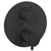 Crosswater Crossbox MPRO Double Outlet Industrial Trimset - Carbon Black (PRICB1500LBPM)