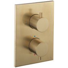 Crosswater Crossbox MPRO Dual Outlet Mixer Shower Valve - Brushed Brass (PROCB1500RF)