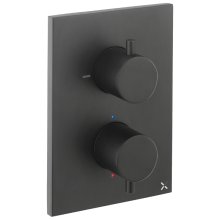 Crosswater Crossbox MPRO Single Outlet Mixer Shower Valve - Matt Black (PROCB1000RM)