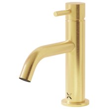 Crosswater MPRO Fluted Basin Tap - Brushed Brass (PRO110DNF_F)
