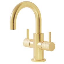 Crosswater MPRO Mini Fluted Basin Tap - Brushed Brass (PRO118DNF_F)