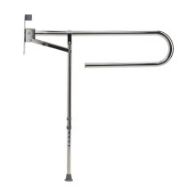 Croydex 850mm Fold Away Hand Rail With Drop Down Leg - Stainless Steel (AP502941)