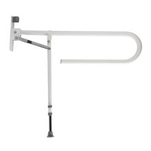 Croydex 850mm Fold Away Hand Rail With Drop Down Leg - White (AP502922)