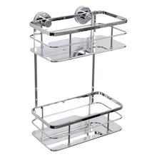 Croydex Charlwood Flexi-Fix two tier cosmetic basket (QM810541)