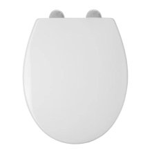 Croydex Corvo Stick 'N' Lock Toilet Seat - White (WL610622H)