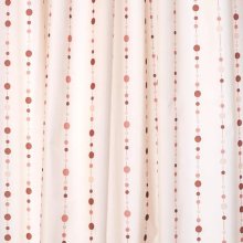 Croydex Dotty Textile Shower Curtain - Cream/Brown (AF285820)