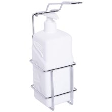 Croydex Elbow Operated Soap Dispenser - White/Silver (QM896741)