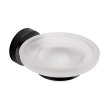 Croydex Flexi-Fix Epsom Black Soap Dish and Holder (QM481921)