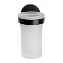 Croydex Flexi-Fix Epsom Black Tumbler and Holder (QM481821)