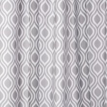 Croydex Grey Medallion Textile Shower Curtain (AF290231H)