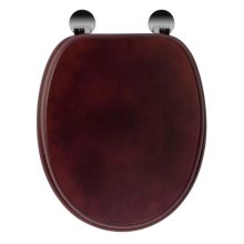 Croydex Mahogany Flexi-Fix Toilet Seat (WL602252H)