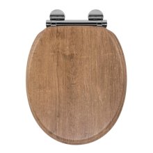 Croydex Ontario Flexi-Fix Toilet Seat - Teak (WL602086H)