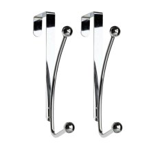 Croydex Over Door Ball Hook - Pack Of Two - Chrome (QM260041)