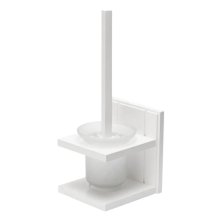 Croydex Portland Toilet Brush and Holder - White Wood (WA992922)