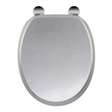 Croydex Silver Quartz Flexi-Fix Toilet Seat (WL601840H)
