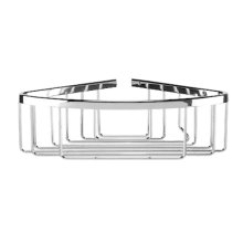 Croydex Slimline Aluminium Corner Basket - Chrome (QM785941)
