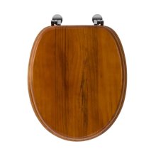 Croydex Solid Wood Toilet Seat - Antique Pine (WL515041)
