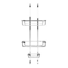 Croydex Stainless Steel Over-Hook Three Tier Basket - Chrome (QM394341)