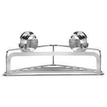 Croydex Stick 'N' Lock Corner Basket - Chrome (QM295941)