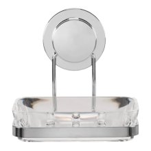 Croydex Stick 'N' Lock Soap Dish and Holder - Chrome (QM291941)