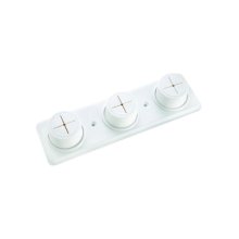 Croydex Triple Cloth Holders - White (DB361510U)