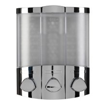 Croydex Triple Shampoo/Soap Dispenser - Chrome (PA661041)