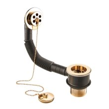 Deva 1.5" Brass Bath Waste With Brass Plug - Gold (DW404/501)