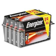 Energizer AA Alkaline Power Home Pack Batteries - Pack of 24 (S10049ENR)