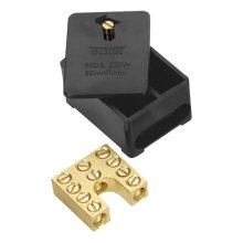 Essentials 100A 1 Pole 5 x 35mm Link Box - Black (WA227)