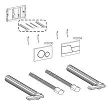 Fixation set for ZONE MODE TREND ISO push plate brackets used with Slimline/1180mm or newer 820/980 (ABSP-20-0116)