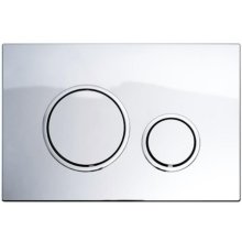 Fluidmaster T-Series Circle Dual Flush ABS Plate - Gloss Chrome (P47-0120-0240)