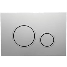 Fluidmaster T-Series Circle Dual Flush ABS Plate - Matt Chrome (P47-0110-0240)