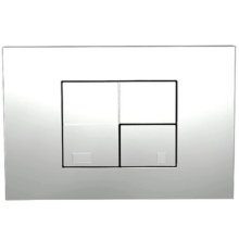 Fluidmaster T-Series Tile Dual Flush ABS Plate - Gloss Chrome (P45-0120-0240)