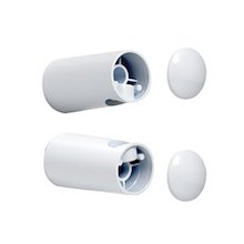 Gainsborough rail end caps (pair) - white (900401)