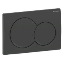 Geberit Alpha01 Dual Flush Plate - Round - Matt Black (115.035.14.1)