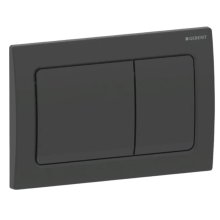 Buy New: Geberit Alpha01 Dual Flush Plate - Square - Matt Black (115.055.14.1)