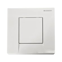 Geberit Bolero pneumatic urinal flush plate - alpine white (241.912.11.1)
