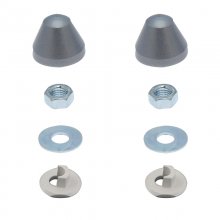 Geberit cover caps - matt chrome (pair) (217.713.46.1)