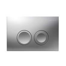 Geberit Delta21 Dual Flush Plate - Matt Chrome (115.125.46.1)