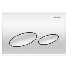Geberit Kappa20 Dual Flush Plate - Matt Chrome (115.228.46.1)