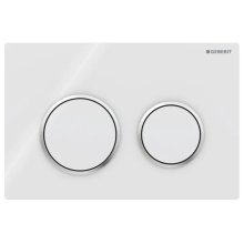 Geberit Kappa21 Dual Flush Plate - White/Gloss Chrome (115.240.KJ.1)
