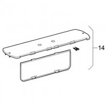 Geberit low height cistern cover plate (241.414.00.1)