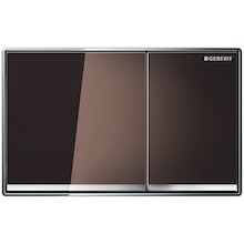 Geberit Omega60 dual flush plate - amber glass (115.081.SQ.1)