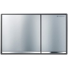 Geberit Omega60 dual flush plate - brushed chrome (115.081.GH.1)