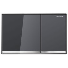Geberit Omega60 Dual Flush Plate - Lava / Chrome (115.081.JK.1)