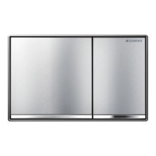 Geberit Omega60 Flush Plate - Brushed Chrome (243.118.GH.1)
