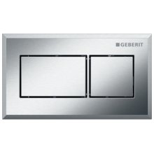 Geberit Pneumatic Dual Flush Plate - Brushed Chrome (115.932.GH.1)