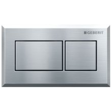 Geberit Pneumatic Dual Flush Plate - Square Design - Brushed Chrome (116.051.GH.1)